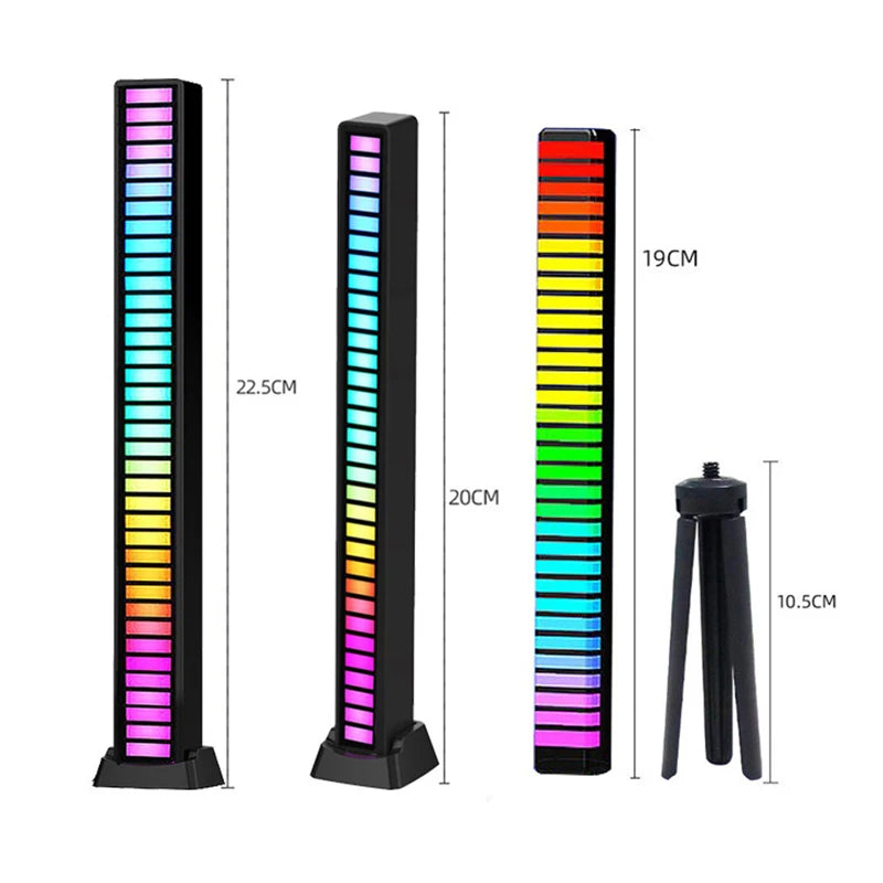 Creative 5V USB 16/32 LED Night Lights Pickup Voice App Control RGB Music Rhythm Light Bar