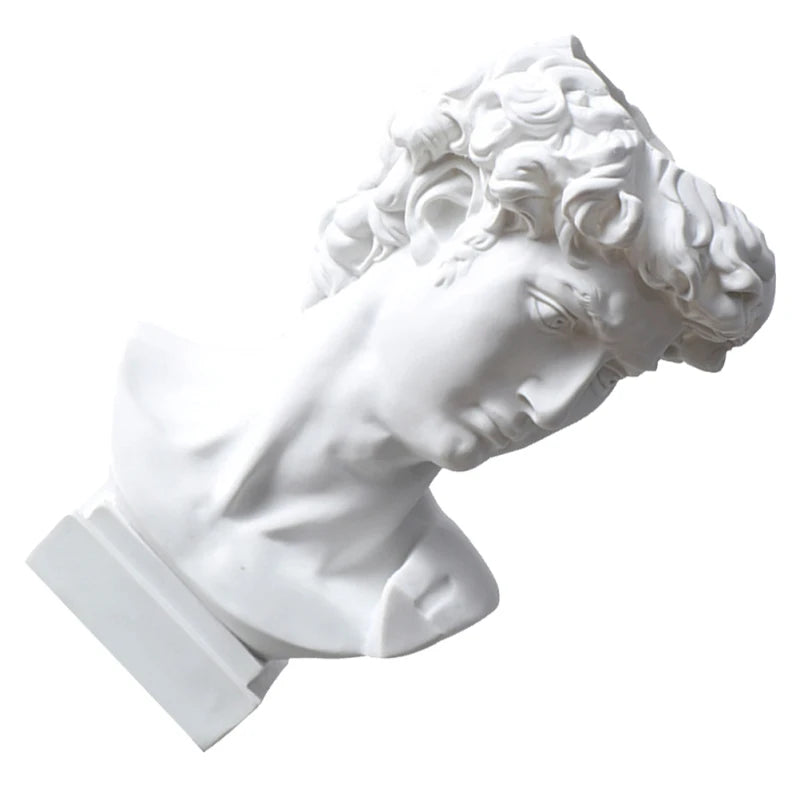David Funny Pen Holder Creative Container Resin Succulent Pot Statue Bonsai Brush Plant Desktop Lead Pencils