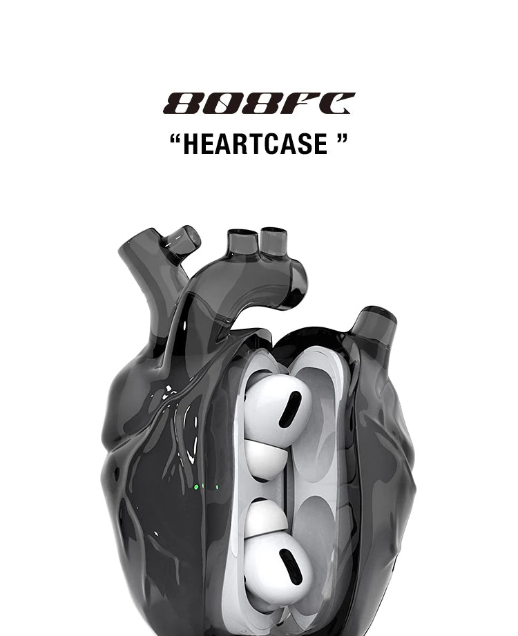 808fc Heart Earphone Case Creative Earphone Case Customize Air Pods Pro2 Hearing Headphone Cases For Airpod3 Pro/Pro2 Phone Gift