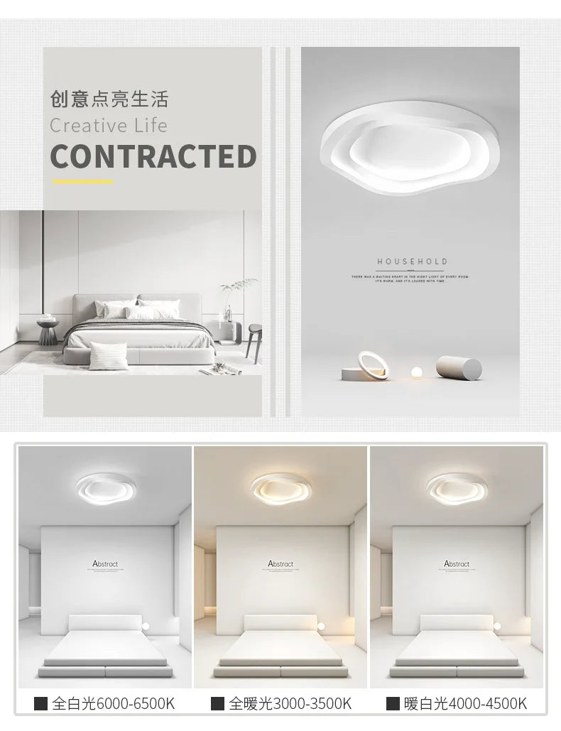 Modern Simplicity Bedroom Ceiling Lamp Creative Personality Room Led Lights European Style Designer Living Room Study Decorative