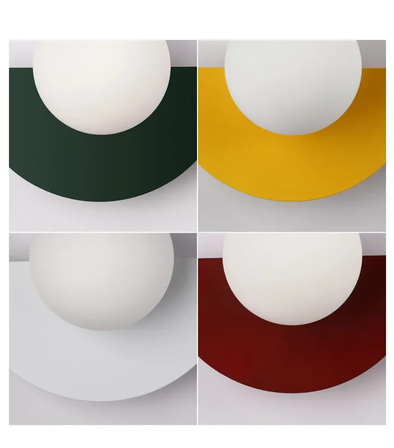 Wall Lamp Nordic LED Bedroom Bedside Simple Colored Designer Creative Living Room Aisle Corridor Study Indoor Lighting