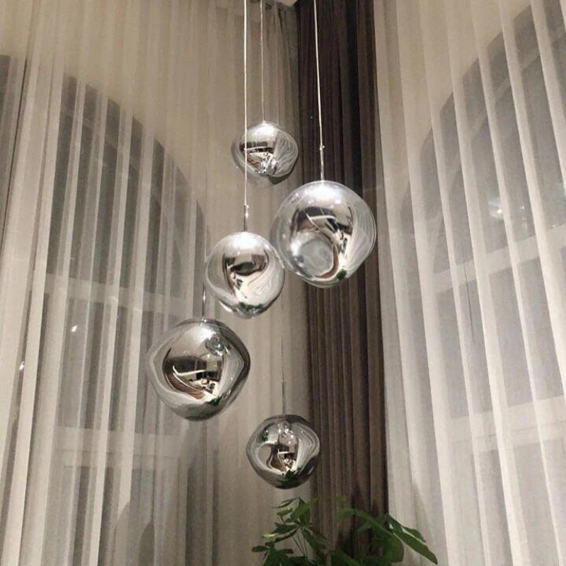 Nordic Led Pendant Lights Lighting Modern Macaron Deco Pendant Lamp Creative Industrial PVC Lava Lamp Loft Bar Cafe Hanging Lamp