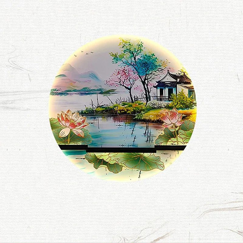 AFRA Modern Picture Wall Light LED Chinese Creative Landscape Mural Lamp For Home Living Room Study Bedroom Decor Painting