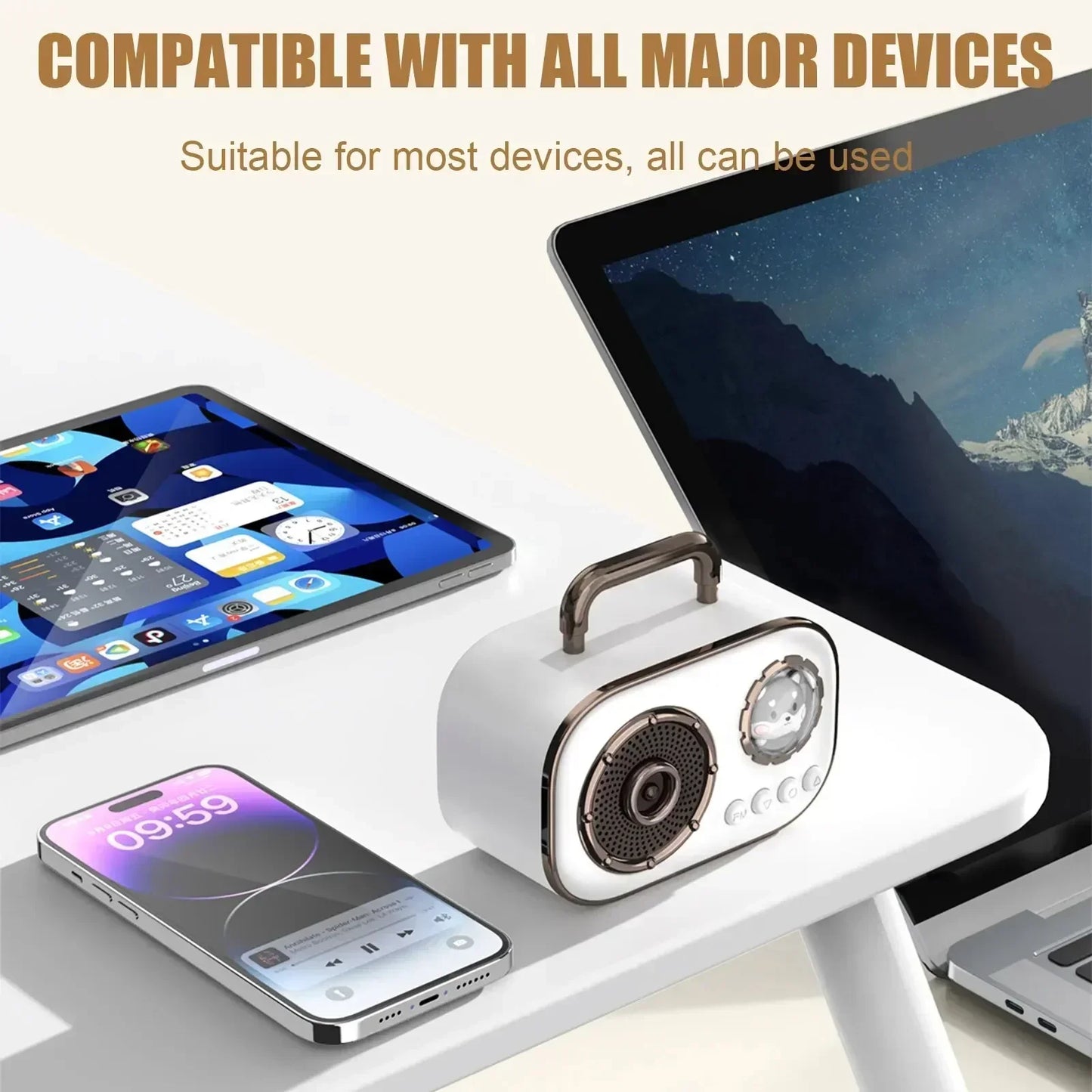 DZ06 Creative Retro Portable Quality bluetooth speaker Bluetooth Speaker Gift Radio Mobile Phone Accent Cannon Sound High
