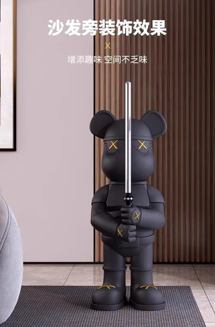 Light Luxury Lightsaber Bear, Trendy Floor-standing, Large Ornaments, Furniture, TV Cabinet, Creative Living Room Decorations