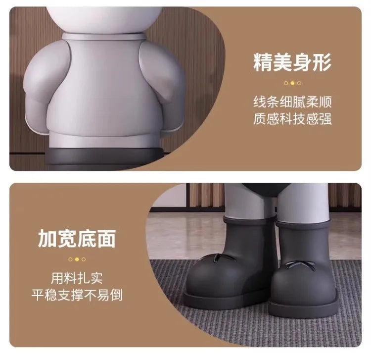 Light Luxury Lightsaber Bear, Trendy Floor-standing, Large Ornaments, Furniture, TV Cabinet, Creative Living Room Decorations
