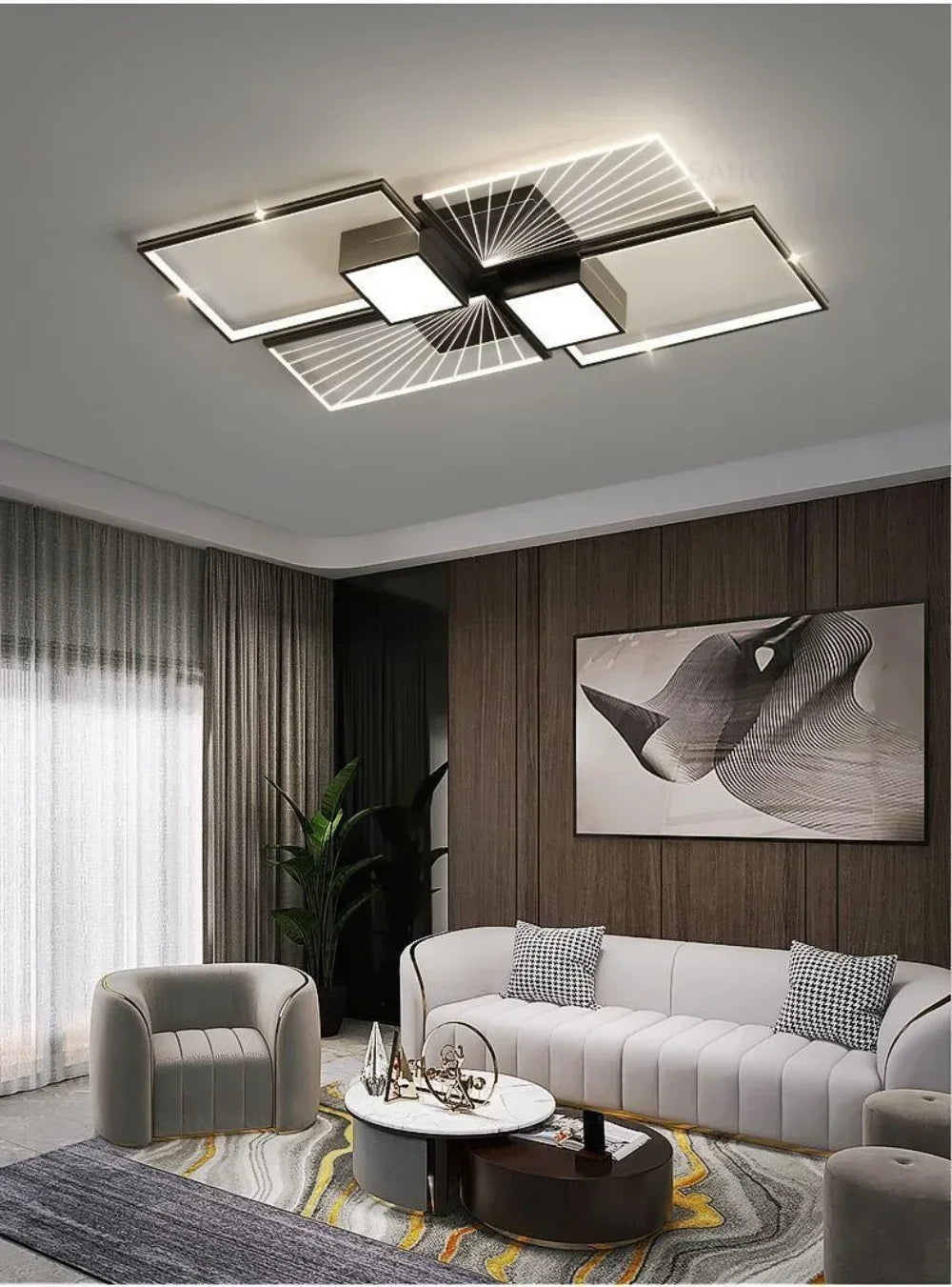 Nordic luxury LED ceiling light bedroom restaurant creative study pendant light home decoration lighting for living room