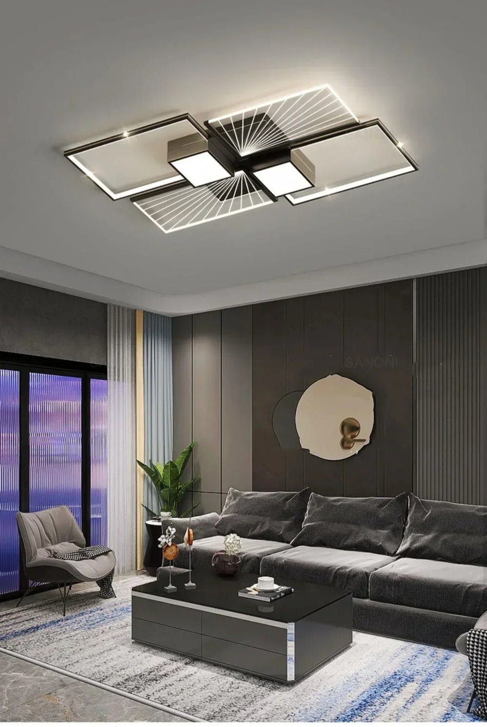 Nordic luxury LED ceiling light bedroom restaurant creative study pendant light home decoration lighting for living room