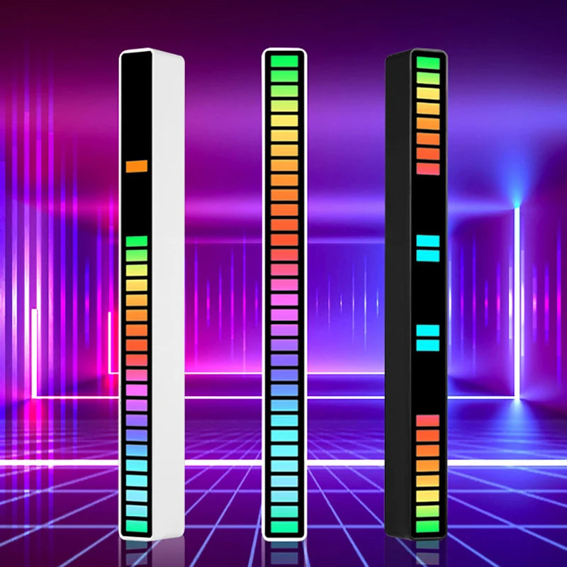 Creative 5V USB 16/32 LED Night Lights Pickup Voice App Control RGB Music Rhythm Light Bar