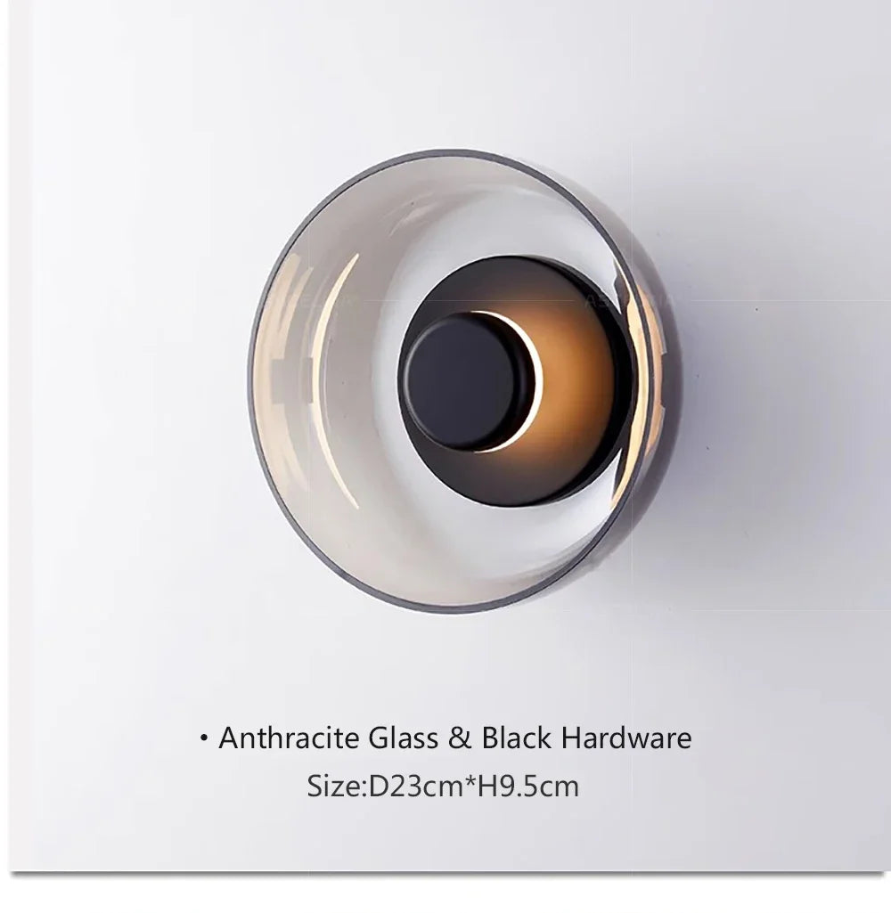 Modern LED Glass Creative Ceiling Lights Wall Lamp For Bedroom Bedside Living Dining Room Nordic Indoor Home Decorative Fixtures