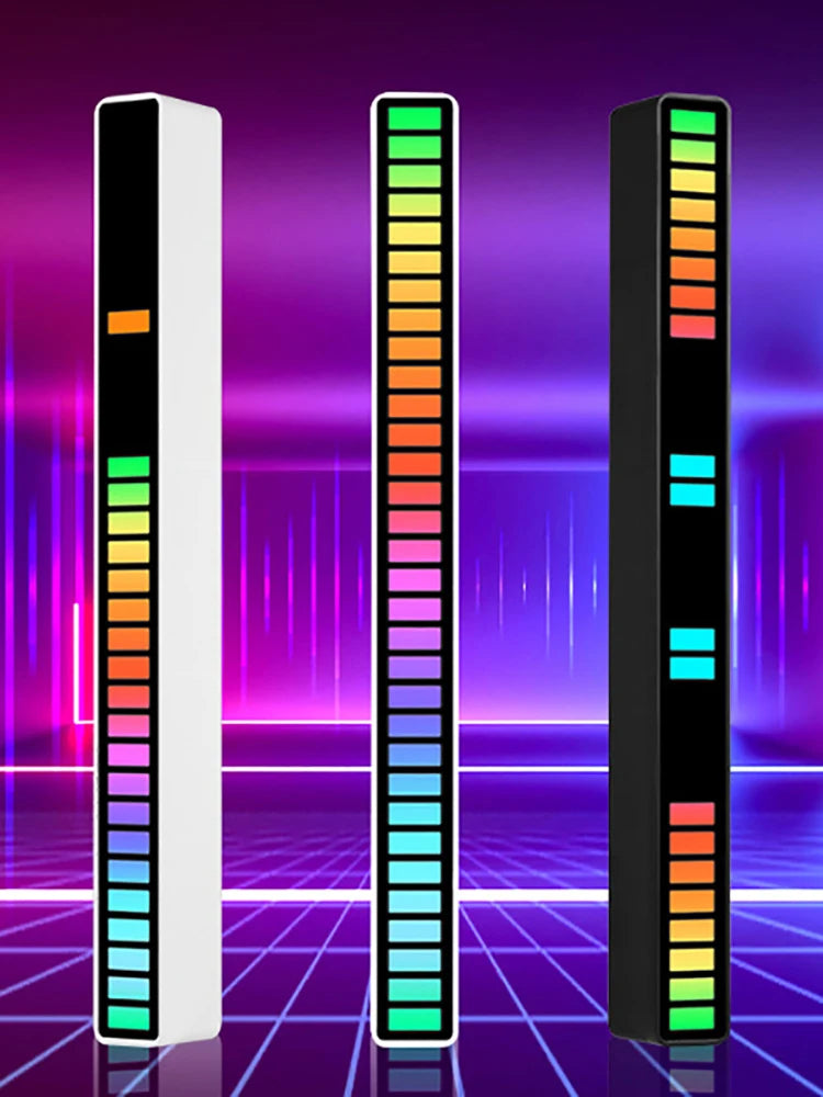 Creative 5V USB 16/32 LED Night Lights Pickup Voice App Control RGB Music Rhythm Light Bar