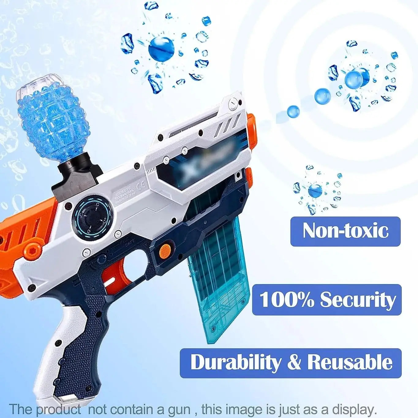 10K Red Gel Water Beads for Orbeez Gun Hydrogel Growing Big in Water Balls Orbizs Blaster Ammo Home Decor Family Kids Shoot Toys