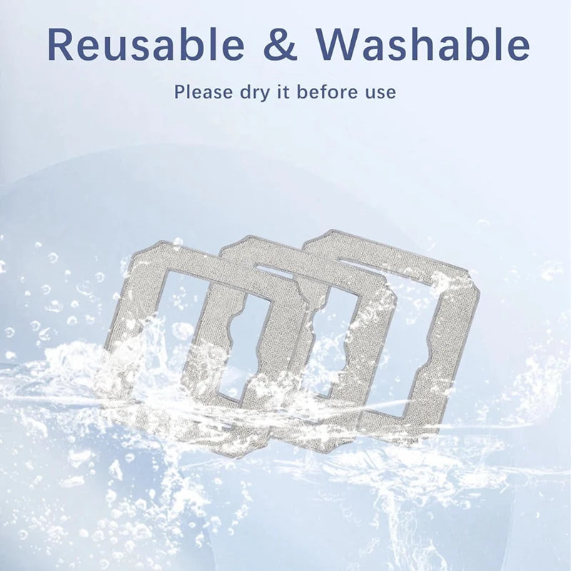 Washable Wipes Cleaning Cloths For ECOVACSECOVACS Winbot Mini, W-CC02-0012 Replacement Pad, Cleaning Robot Accessories