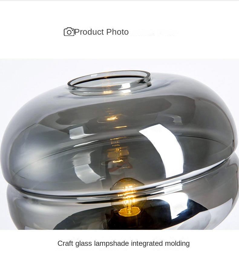 Modern Glass Desk Creative Glass Decorative Desk Bedroom Led Living Room Decorative