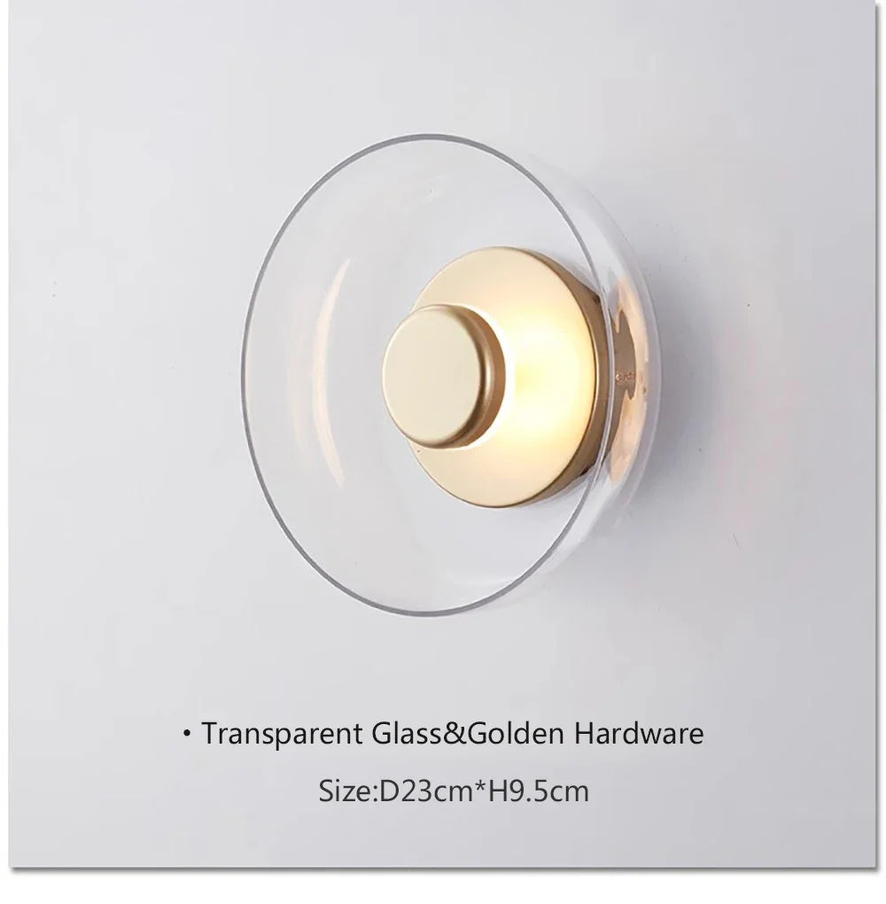 Modern LED Glass Creative Ceiling Lights Wall Lamp For Bedroom Bedside Living Dining Room Nordic Indoor Home Decorative Fixtures