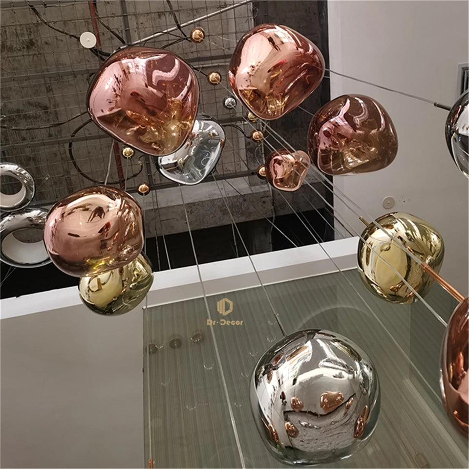 Nordic Led Pendant Lights Lighting Modern Macaron Deco Pendant Lamp Creative Industrial PVC Lava Lamp Loft Bar Cafe Hanging Lamp