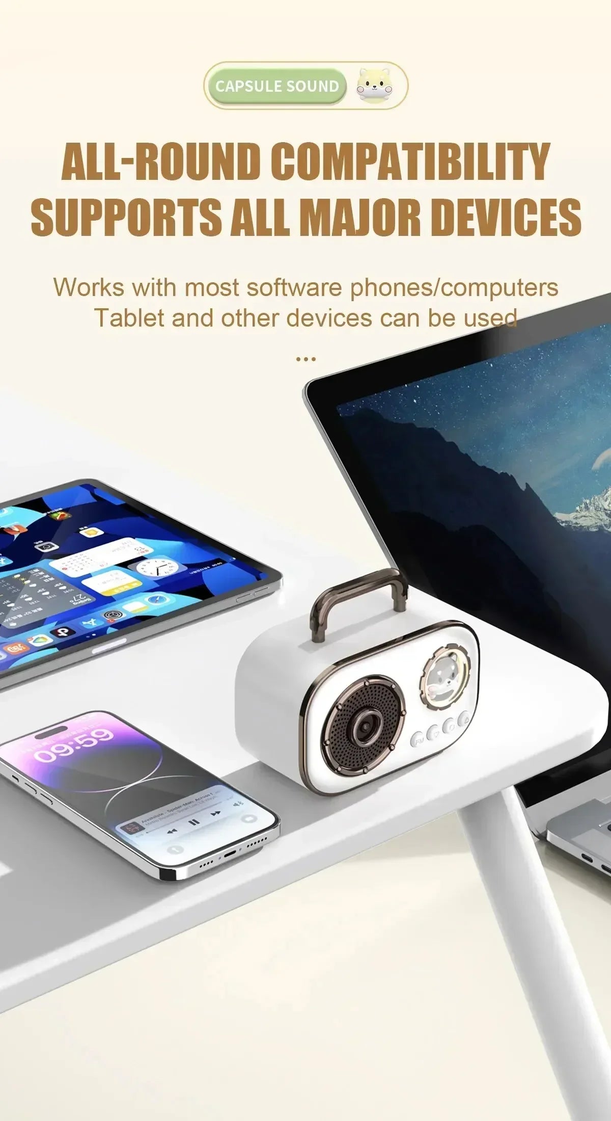 DZ06 Creative Retro Portable Quality bluetooth speaker Bluetooth Speaker Gift Radio Mobile Phone Accent Cannon Sound High
