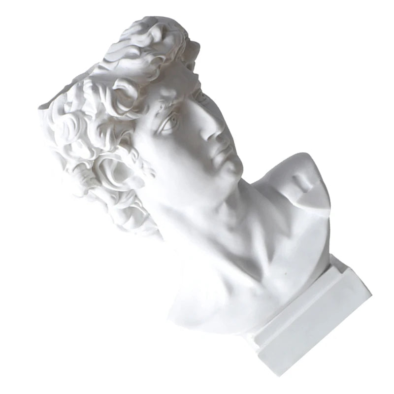 David Funny Pen Holder Creative Container Resin Succulent Pot Statue Bonsai Brush Plant Desktop Lead Pencils