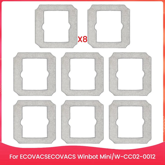 Washable Wipes Cleaning Cloths For ECOVACSECOVACS Winbot Mini, W-CC02-0012 Replacement Pad, Cleaning Robot Accessories